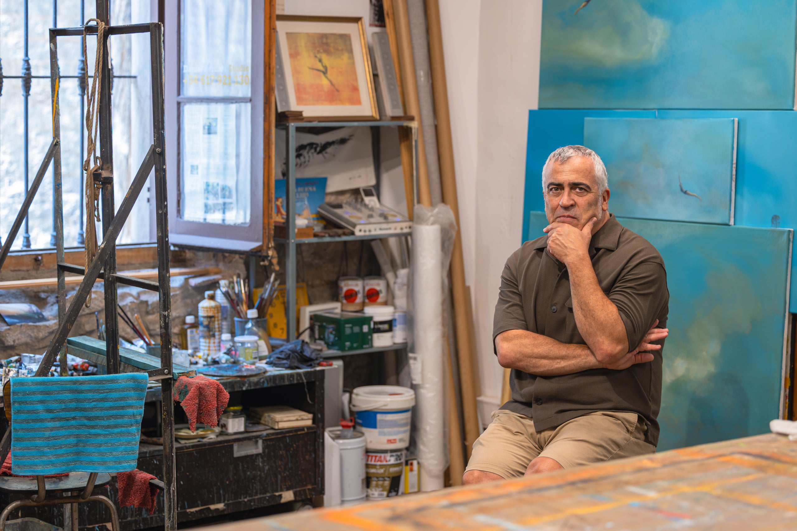 Daniel Berdala/Pintor/21-07-2026/Barcelona/ Anna Munujos