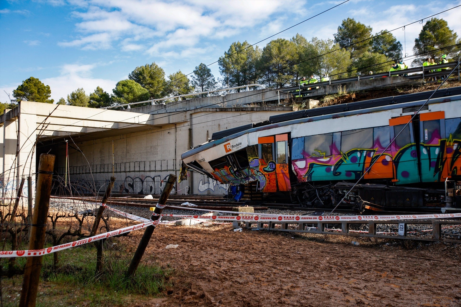 El tren accidentat a Gelida el 20 de gener e 2026 | Kike Rincón / Europa Press