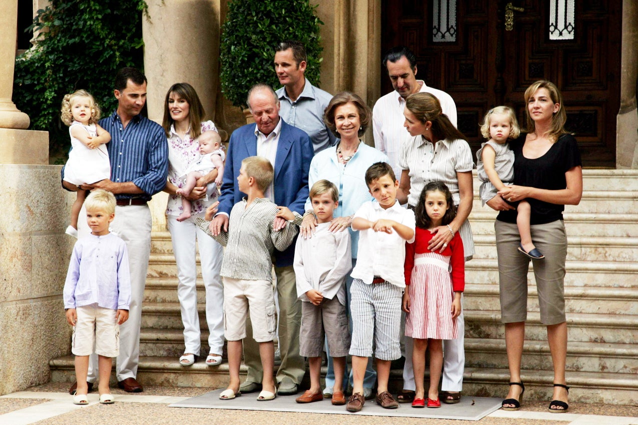 La família reial, al complet a Marivent el 2007 - Europa Press