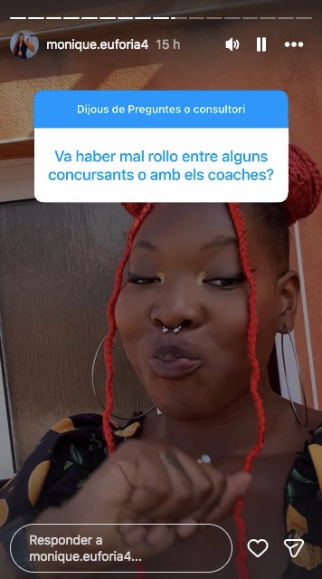 La finalista no vol mullar-se, però deixa clara la resposta - Instagram