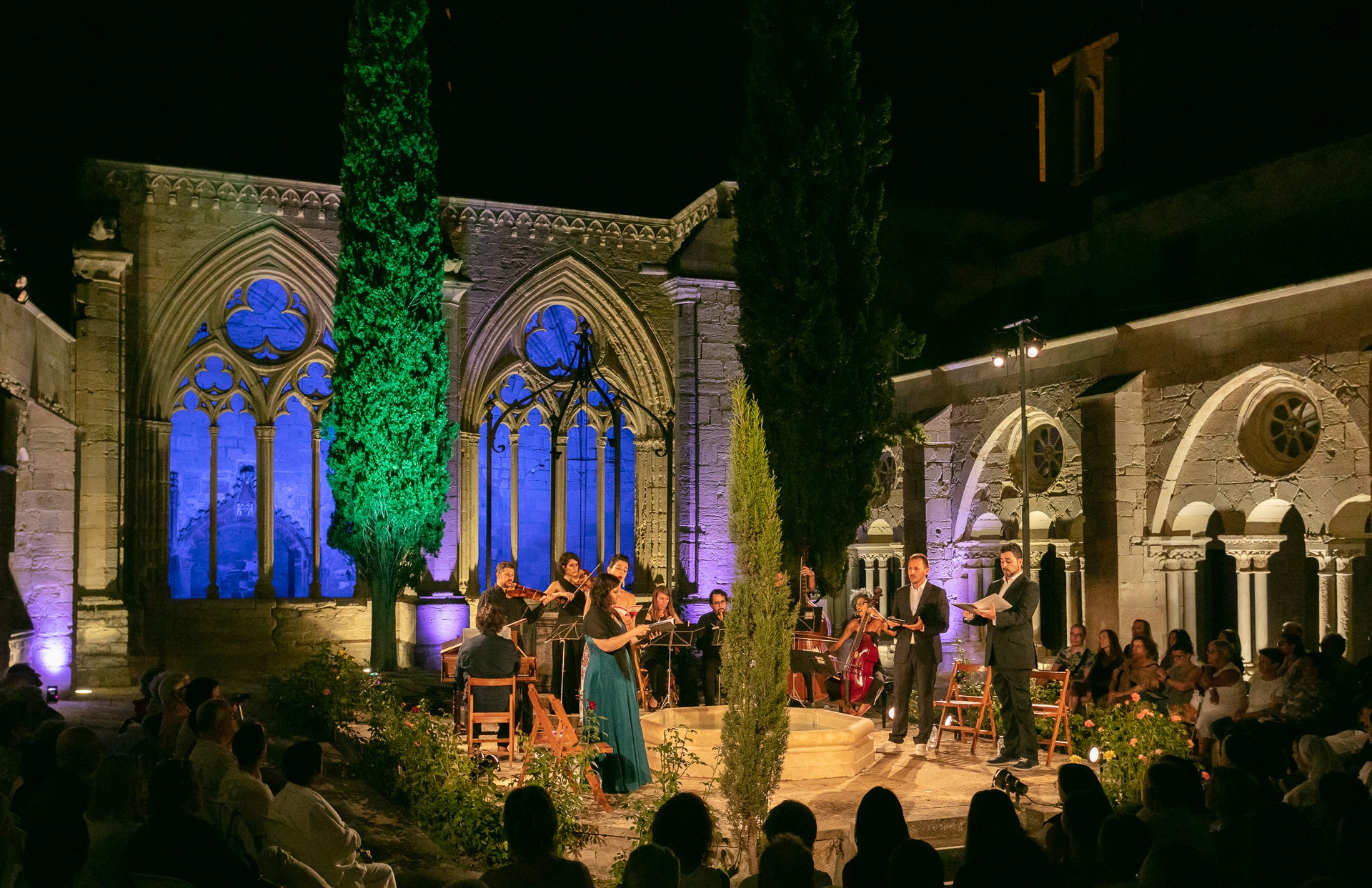 El Monestir de Vallbona, a la comarca de l’Urgell, acull el festival La Pedra Parla / Foto: Rafel López-Monné / Departament de Cultura

