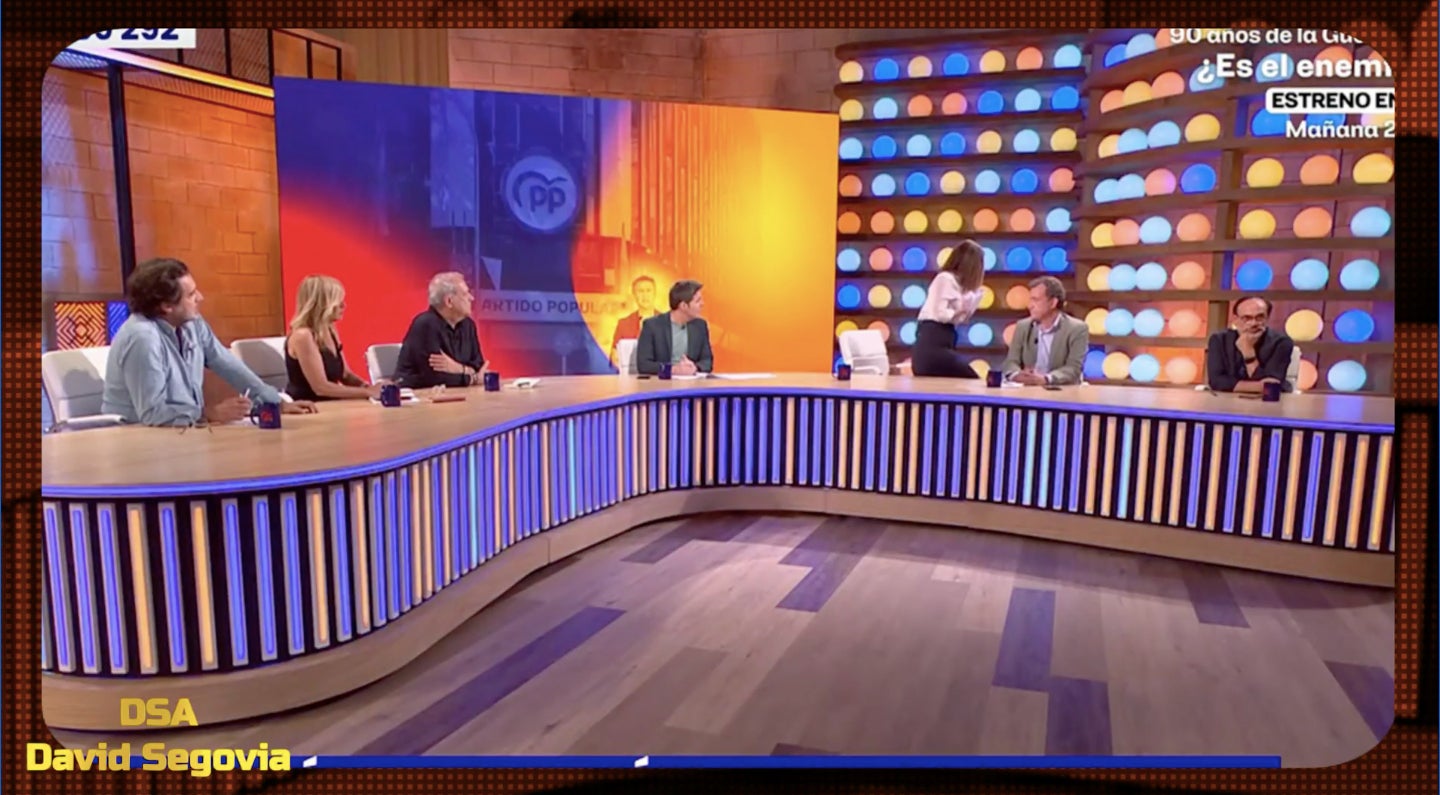 La tertuliana abandona el plató entre llàgrimes - TVE