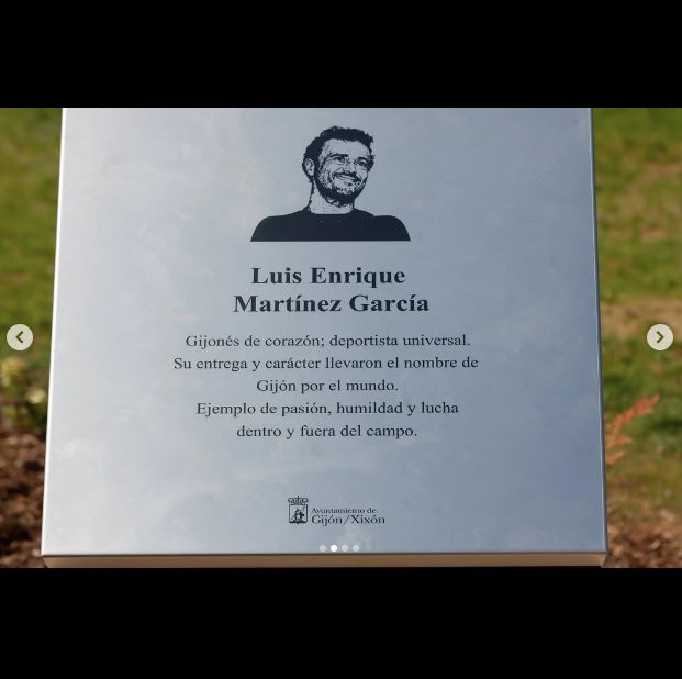El Ayuntamiento de Gijón hace un homenaje a Luis Enrique - Instagram