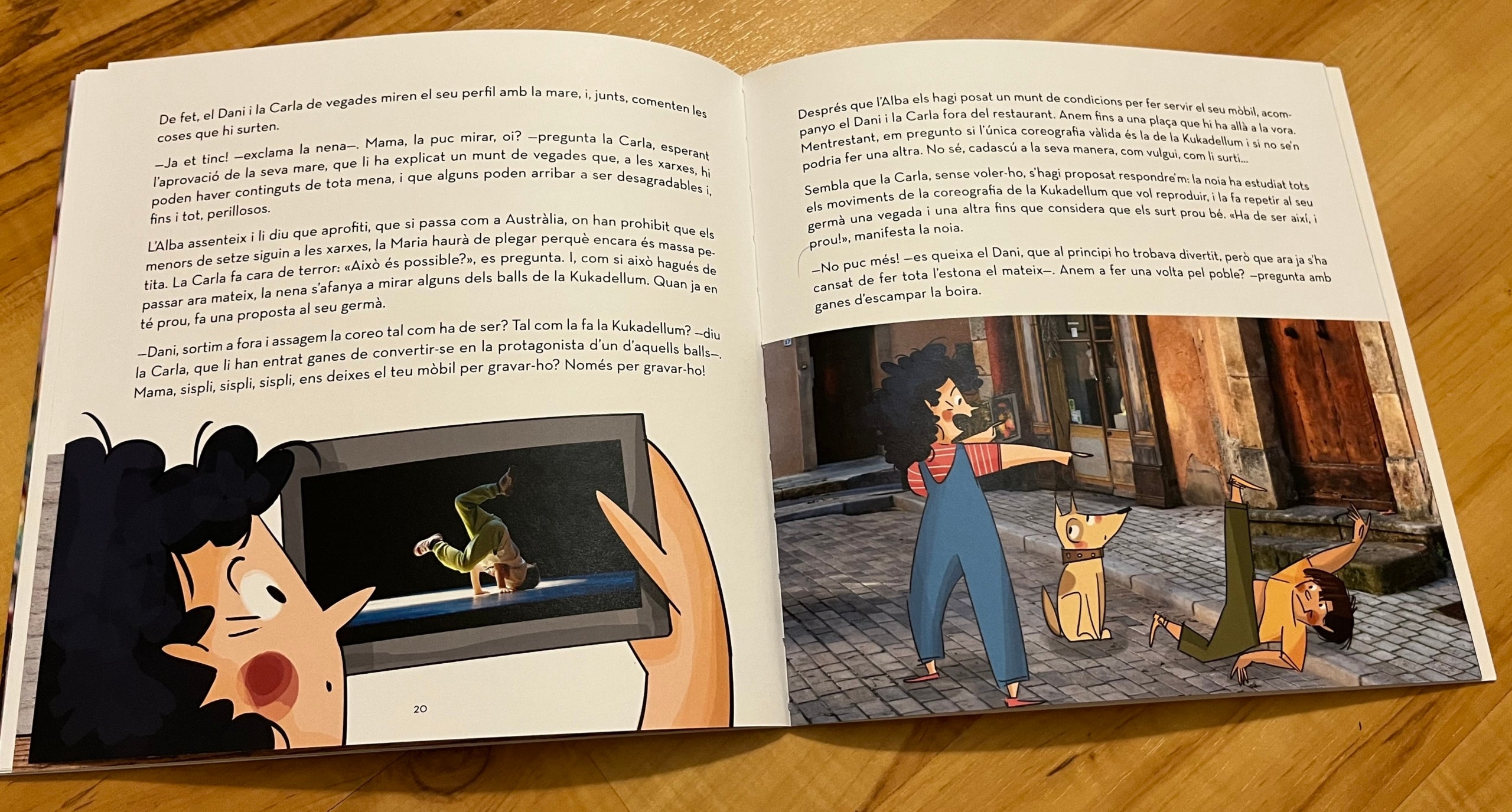 Pàgines interiors del llibre infantil 'Una finestra a la butxaca', publicat per Editorial Mediterrània / S.B.