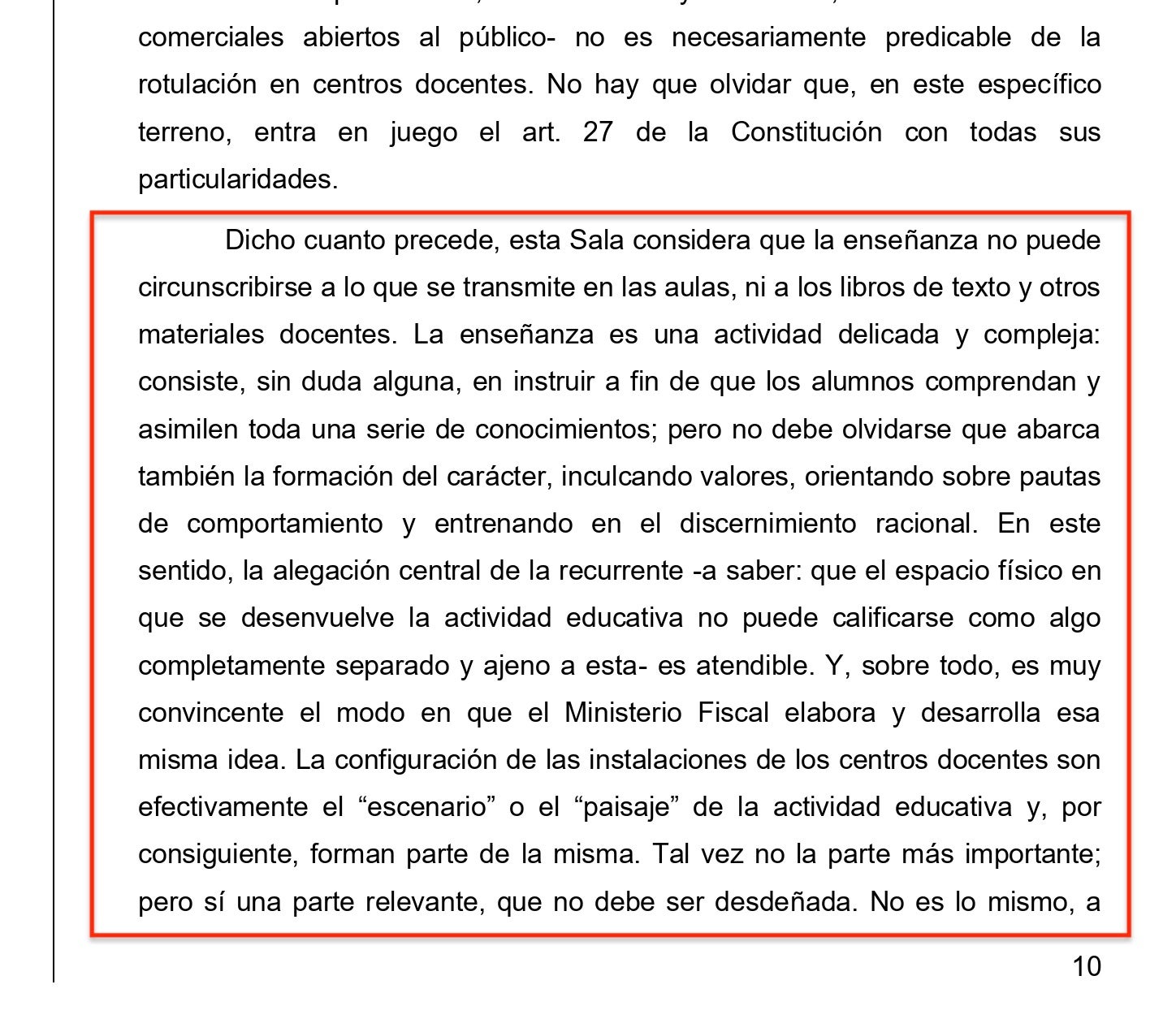 Un dels fonaments de la sentència que considera paisatge educatiu els rètols dels col·legis/QS