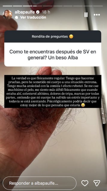 Quines seqüeles li han quedat a Alba Paul després de Supervivientes_ - Instagram