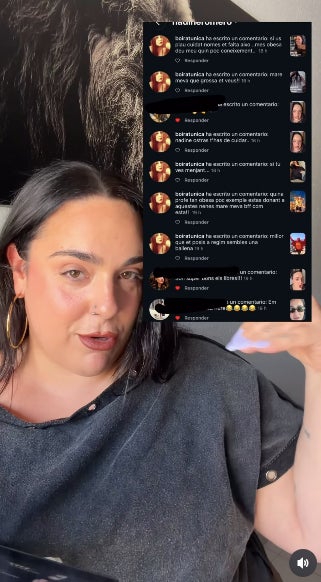 Una seguidora de Nadine Romero l'ha omplert de comentaris negatius - Instagram