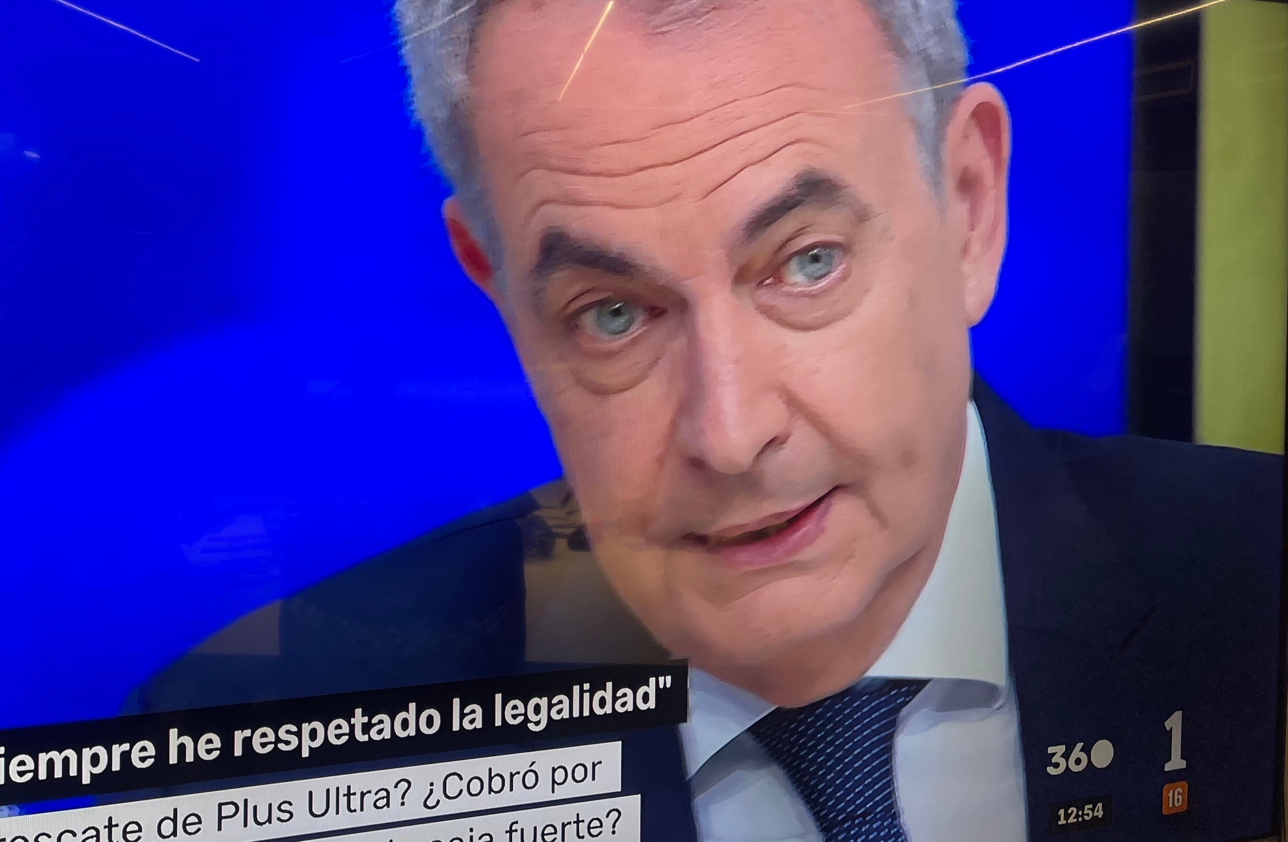 José Luis Rodríguez Zapatero, en un moment de l'entrevista/QS