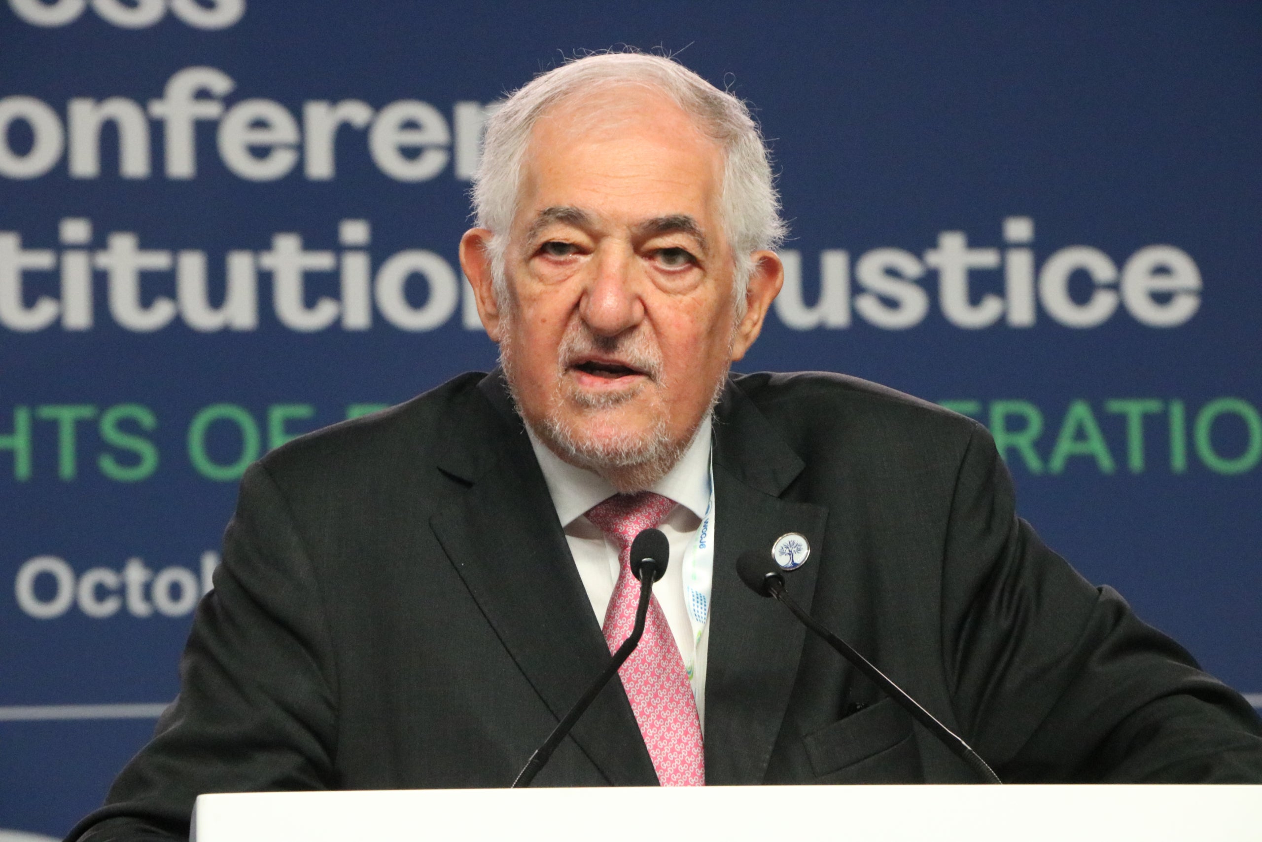 El president del Tribunal Constitucional (TC), Cándido Conde-Pumpido, aquest dimarts a Madrid | Miquel Vera (ACN)