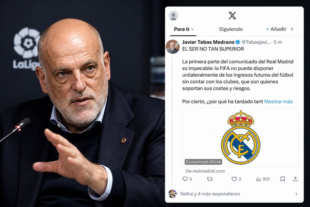 El president de LaLiga, Javier Tebas / Servimedia