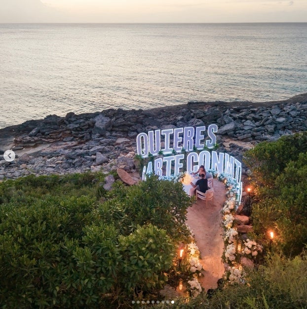 Así es el decorado que ha preparado Pedro Porro para la petición - Instagram