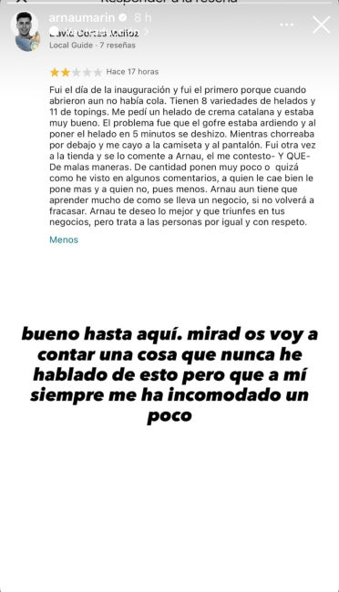 Arnau Marín confessa que té un assetjador - Instagram