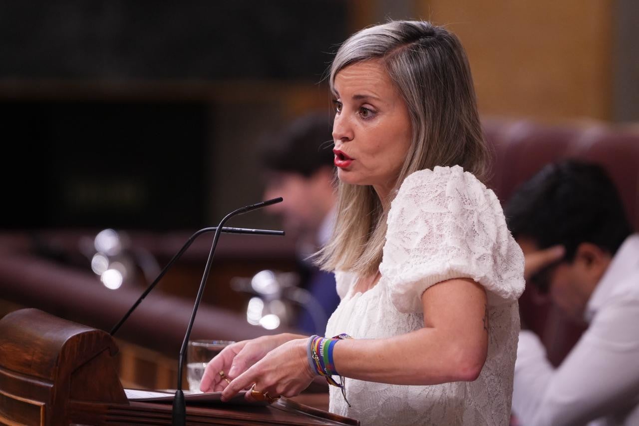 La portaveu de Sumar al Congrés, Verónica Martínez Barbero, intervé al Congrés. | Javier Barbancho (ACN)