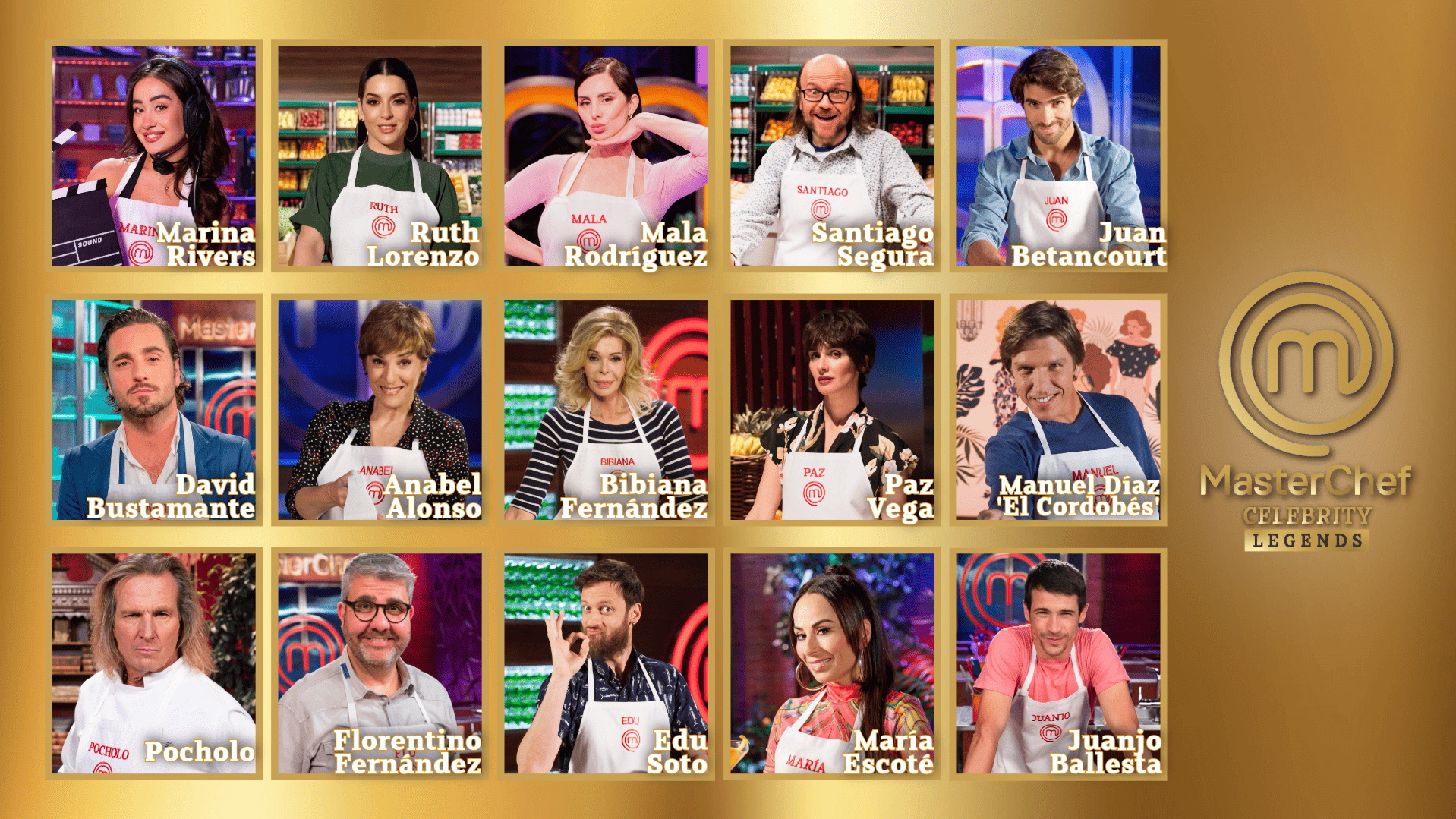 Ells són els famosos confirmats per a la nova edició de Masterchef - TVE