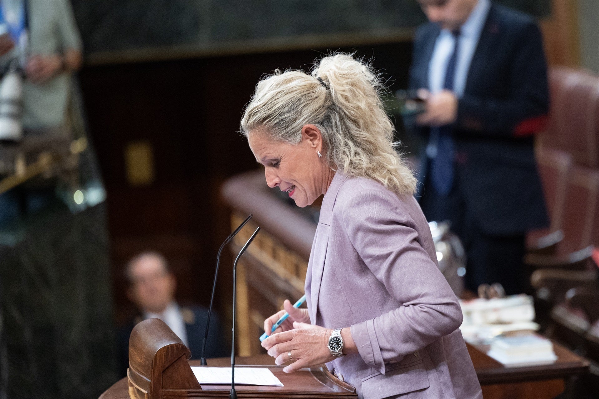 Montse Mínguez (PSOE) en una intervenció al Congrés | Jesús Hellín / Europa Press
