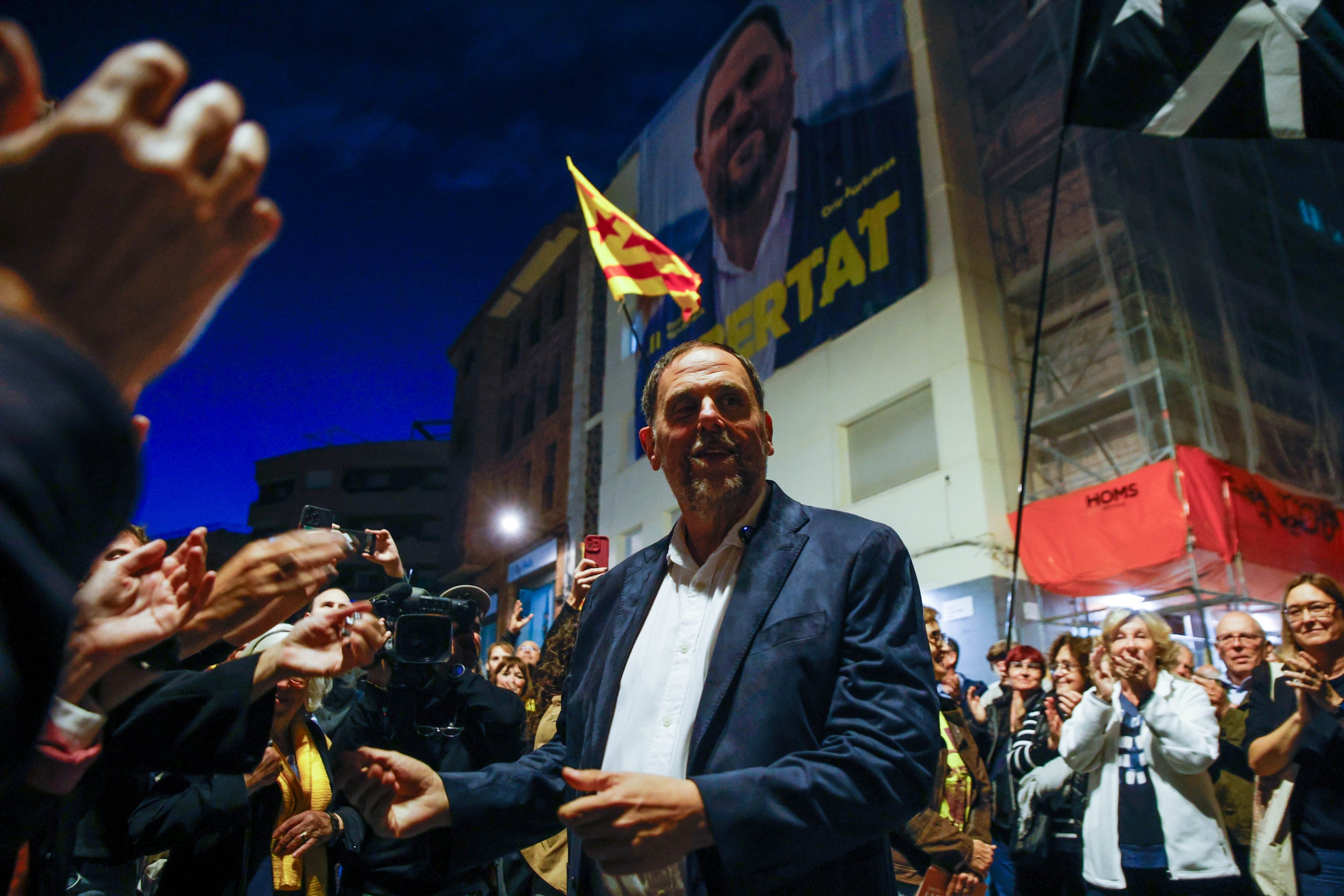 Oriol Junqueras en l'acte a Sant Vicenç dels Horts / EP 