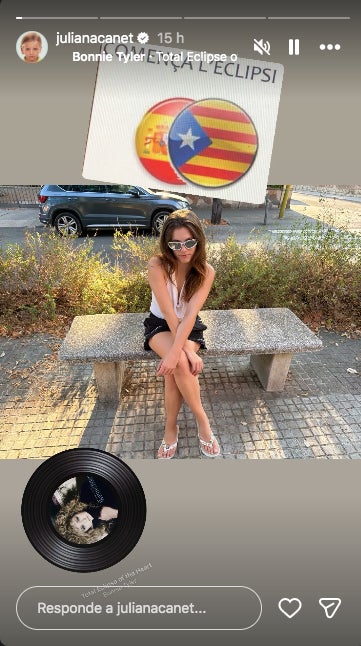 Juliana Canet es mofa de l'eclipsi - Instagram
