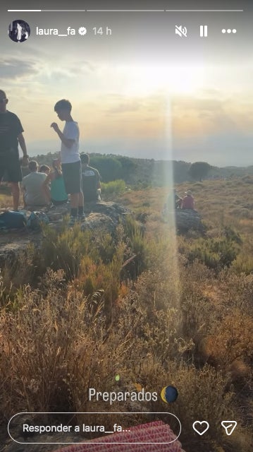 Laura Fa veu l'eclipsi des de la natura - Instagram