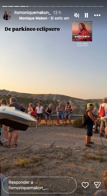 Monique d'Eufòria, una més d'aquesta dèria per l'eclipsi - Instagram