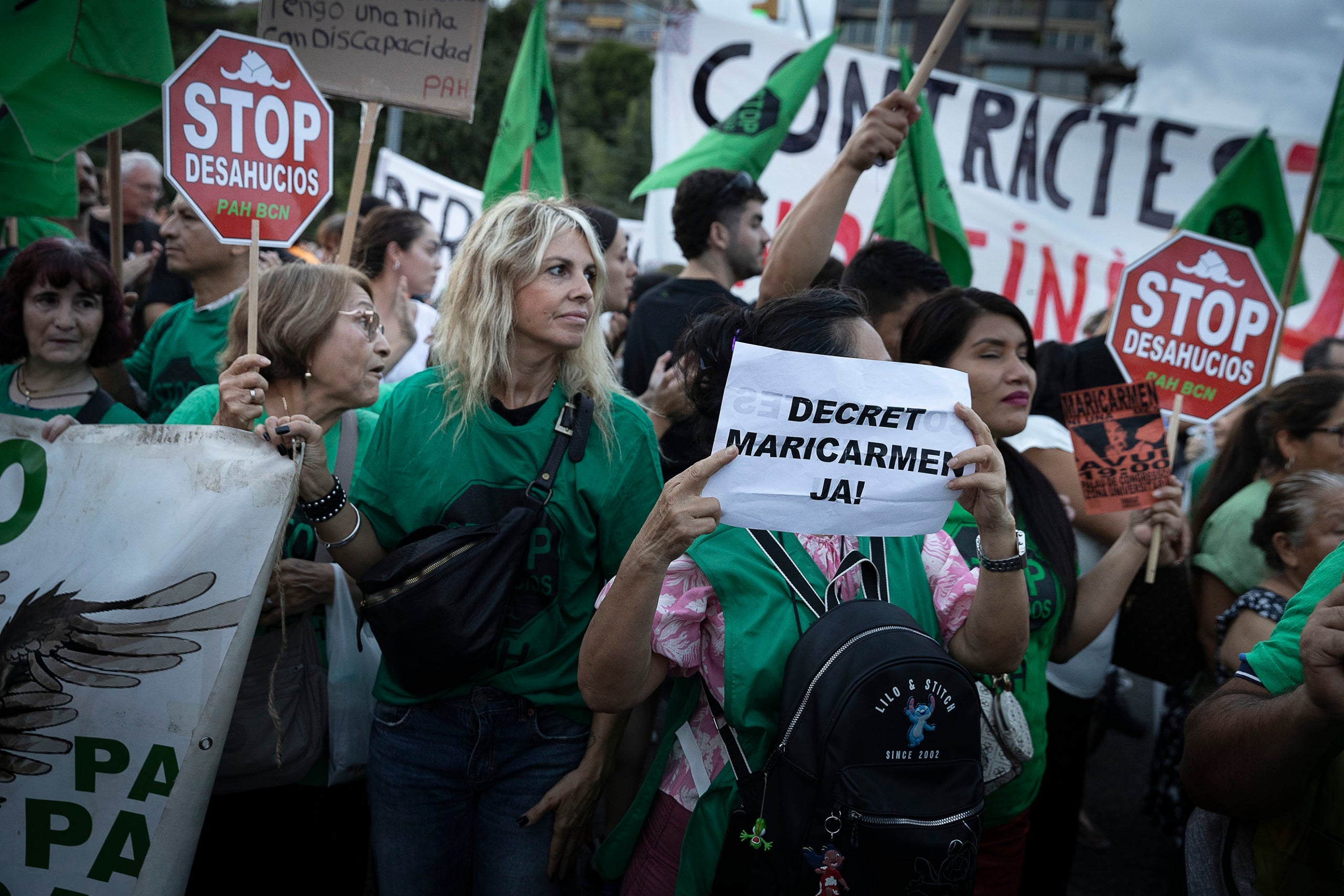Manifestació a favor del Decret Maricarmen, contra els desnonaments i a favor d'una vivenda digna a l'avinguda Diagonal.
28.09.2026, Barcelona

foto: Jordi Play