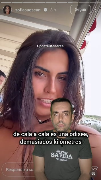 Sofía Suescun lamenta les distàncies a Menorca - Instagram