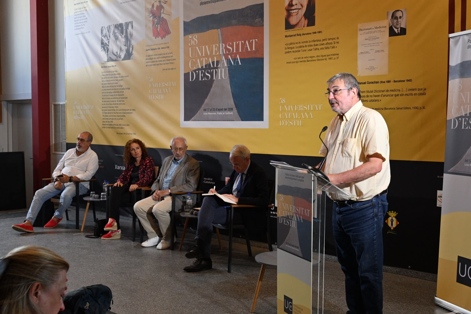 Antoni Furió, en un moment de la seva intervenció a la inauguració de l'UCE/Josep Maria Montaner/UCE