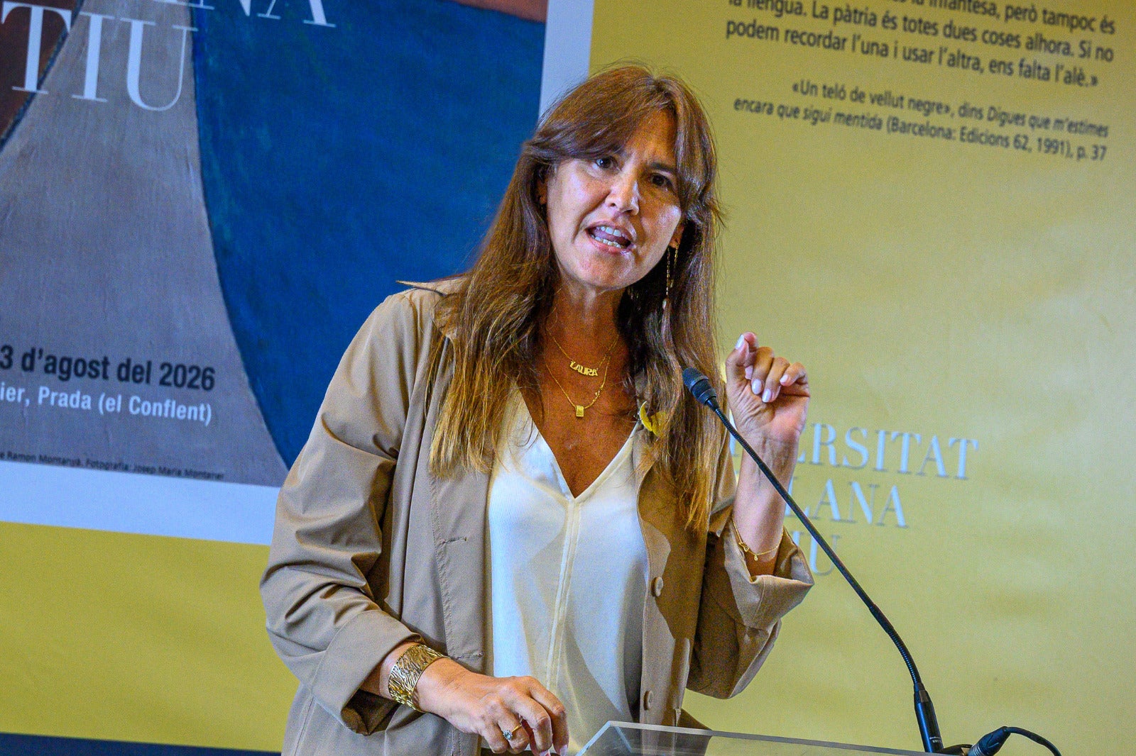 Laura Borràs, en la conferència sobre la intel·ligència col·lectiva/Josep Maria Montaner/UCE
