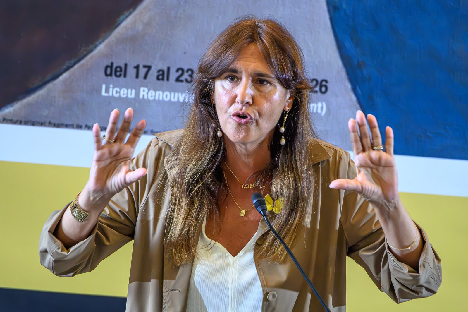Laura Borràs, en la conferència sobre la intel·ligència nacional i col·lectiva/Josep Maria Montaner/UCE
