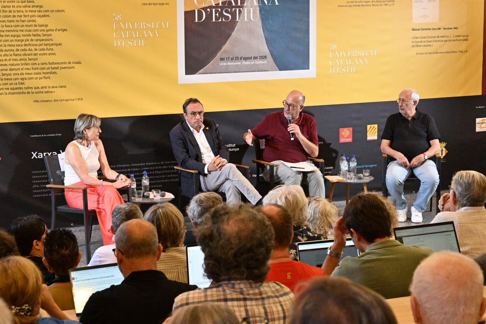 Una imagen de la charla sobre el legado de Muriel Casals en la UCE/Josep Maria Montaner/UCE