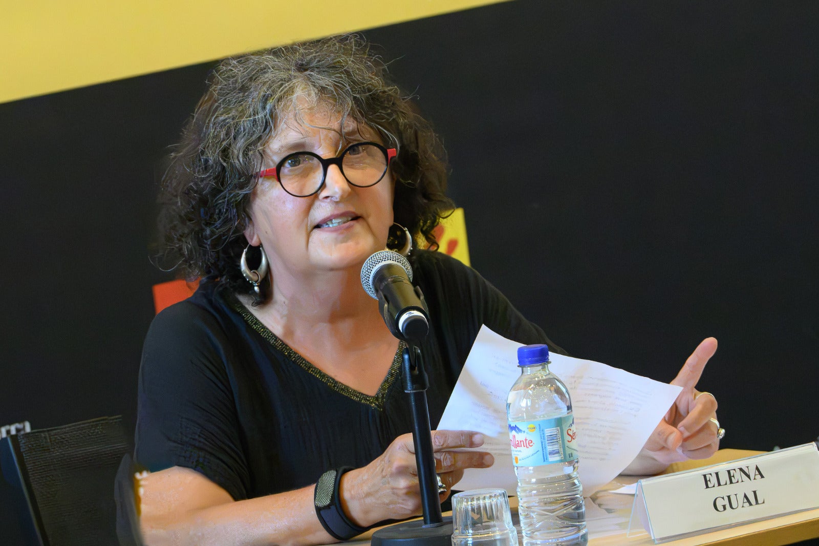 Elena Gual, en un momento de su intervención/Josep Maria Montaner/UCE
