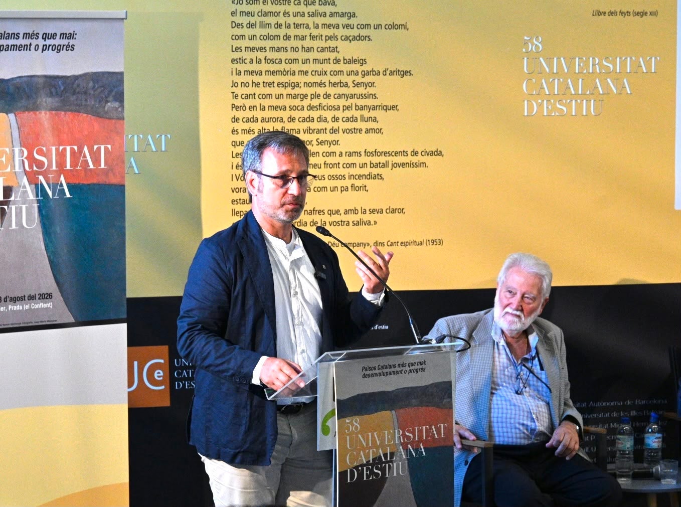 Francesc Xavier Vila, en l'acte de cloenda/Josep Maria Montaner/UCE
