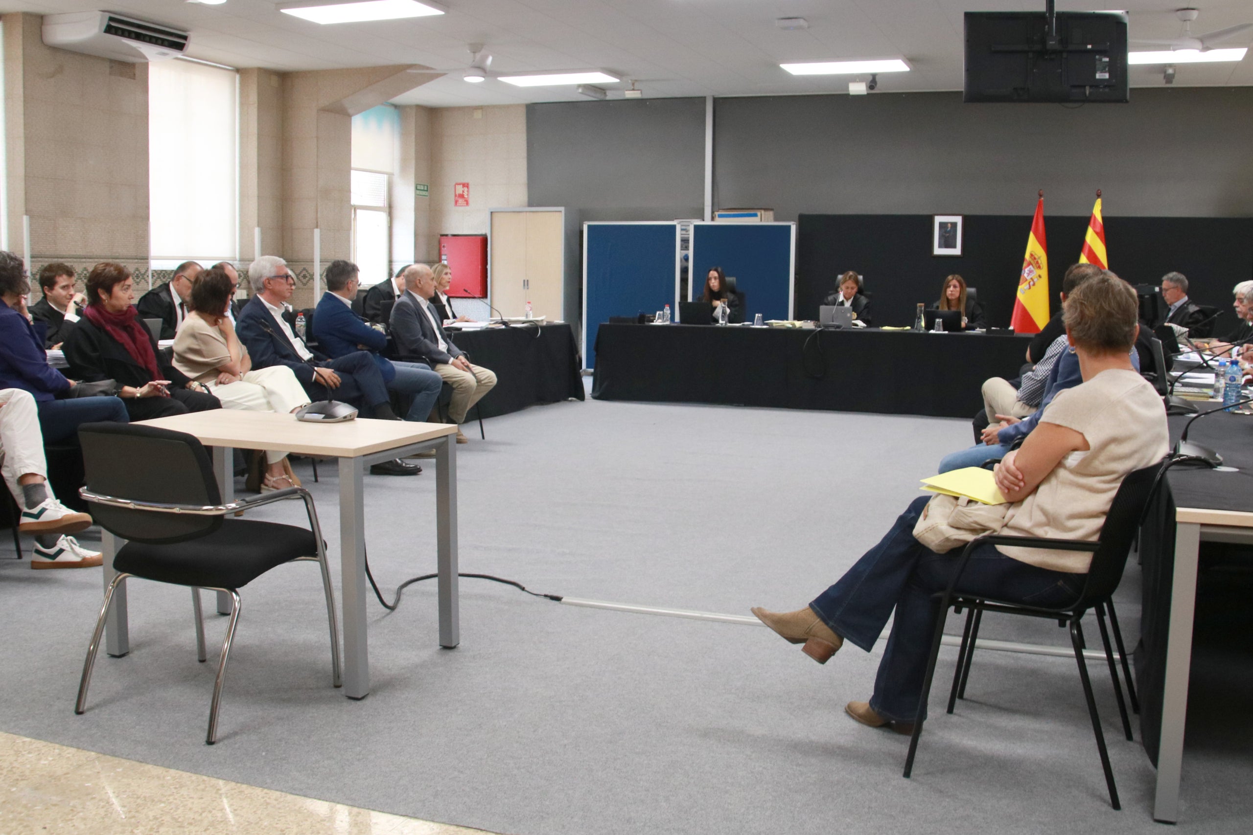 Una imatge de la sala de vistes de Tarragona on s'ha celebrat la vista prèvia del cas Inipro/ACN