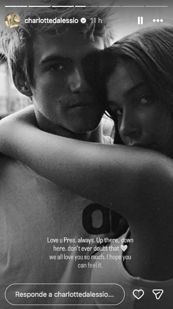 Charlotte d'Alessio s'acomiada del fill de Cindy Crawford - Instagram