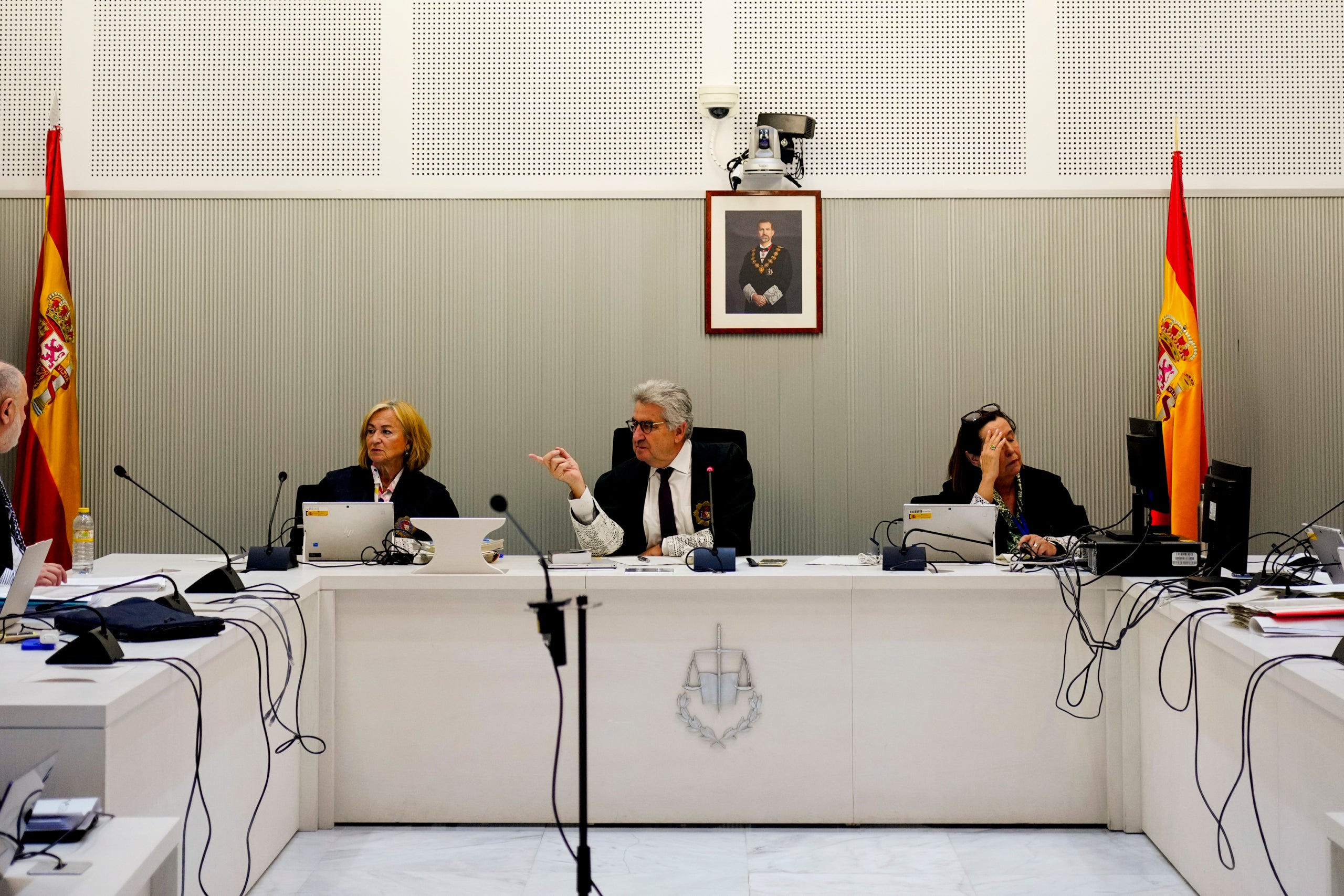 Una imagen del tribunal del caso Efial que preside José Ricardo de Prada-EFE/ Borja Sánchez-Trillo POOL
