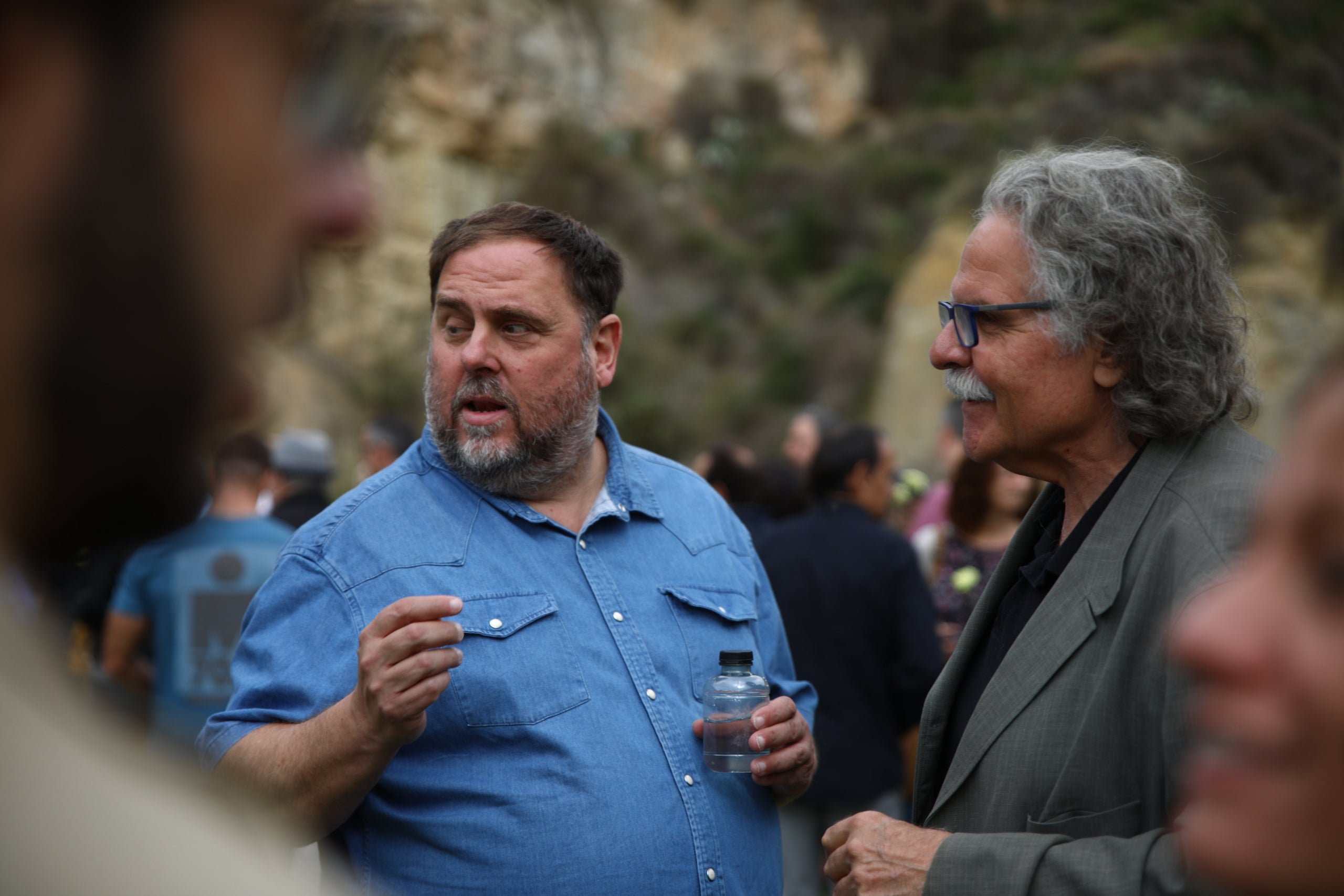 El presidente de ERC, Oriol Junqueras, y el exportavoz de ERC en el Congreso de los Diputados, Joan Tardà / Europa Press