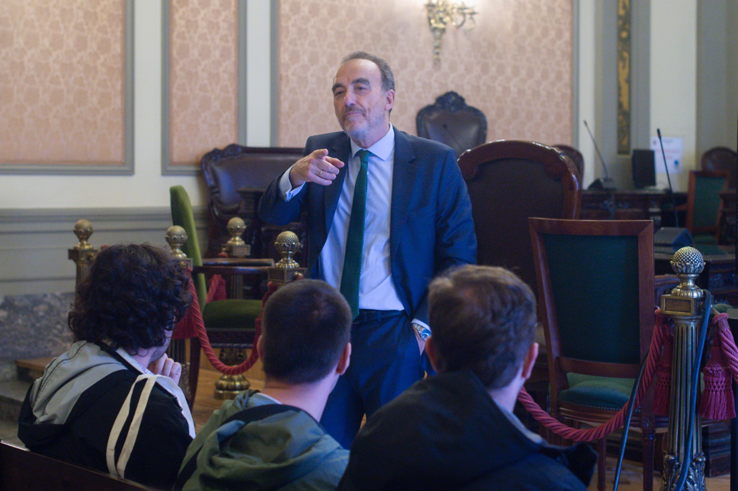 Manuel Marchena, en una imagen de archivo enseñando el Tribunal Supremo en una jornada de puertas abiertas/ Gustavo Valiente / Europa Press