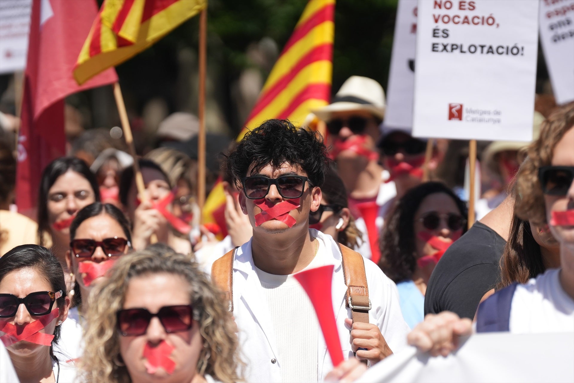 Metges en una protesta a Barcelona | David Zorrakino / Europa Press