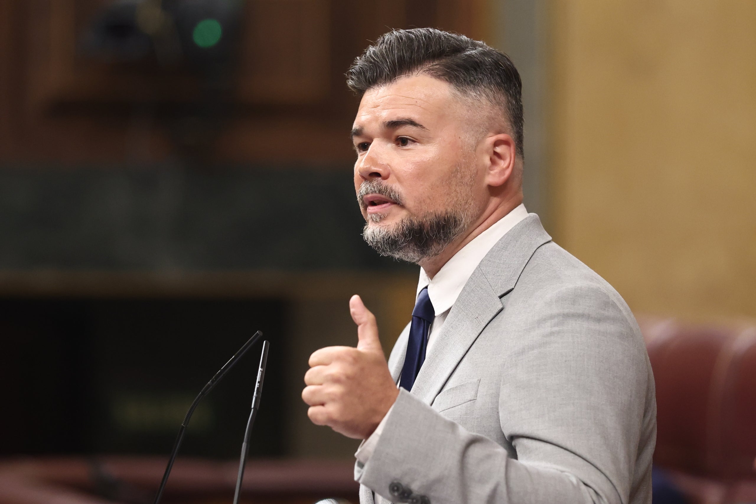 Gabriel Rufián, en la seva intervenció al Congrés/ Eduardo Parra / Europa Press