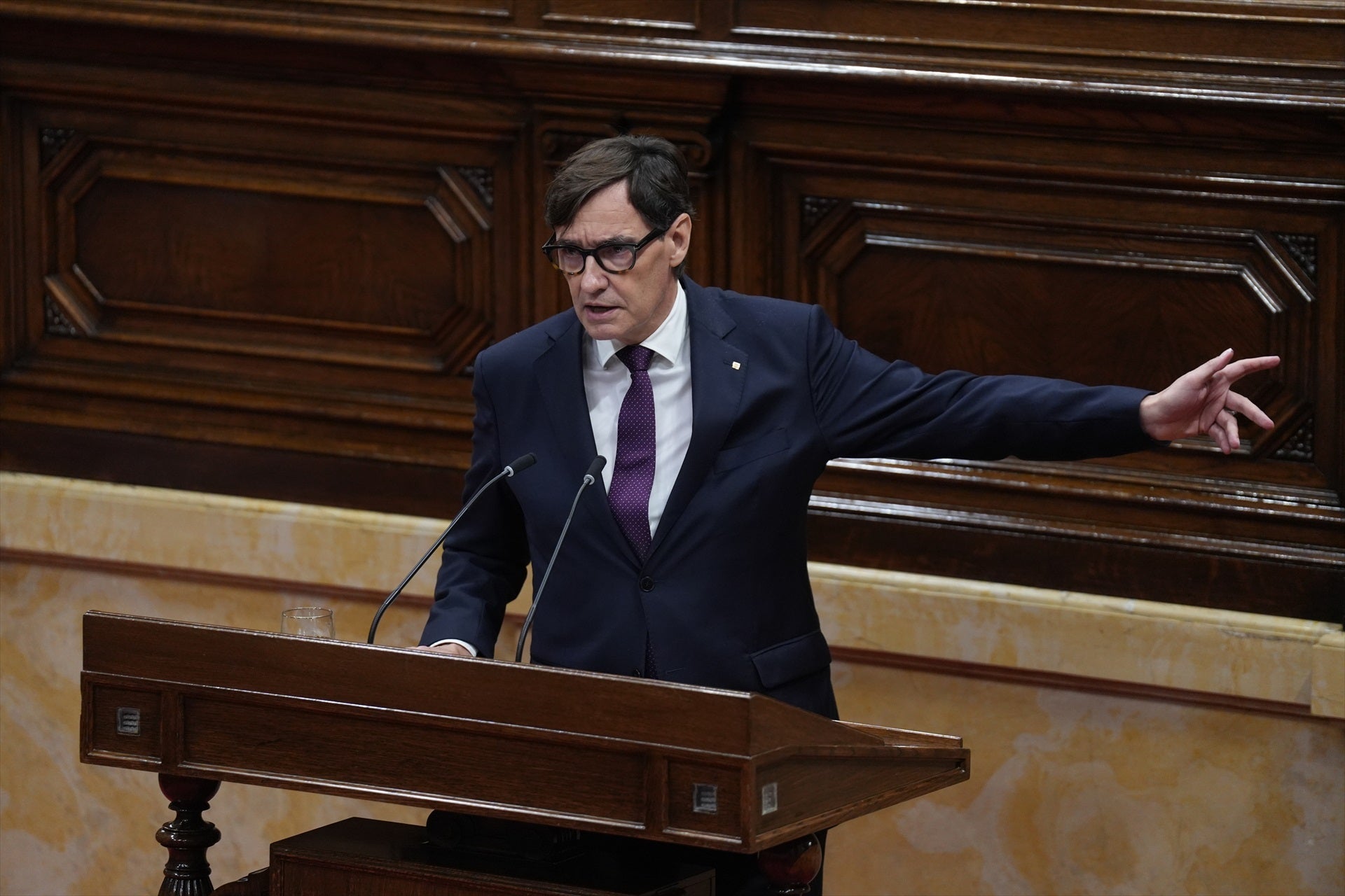 Salvador Illa en el Parlamento | David Zorrakino / Europa Press