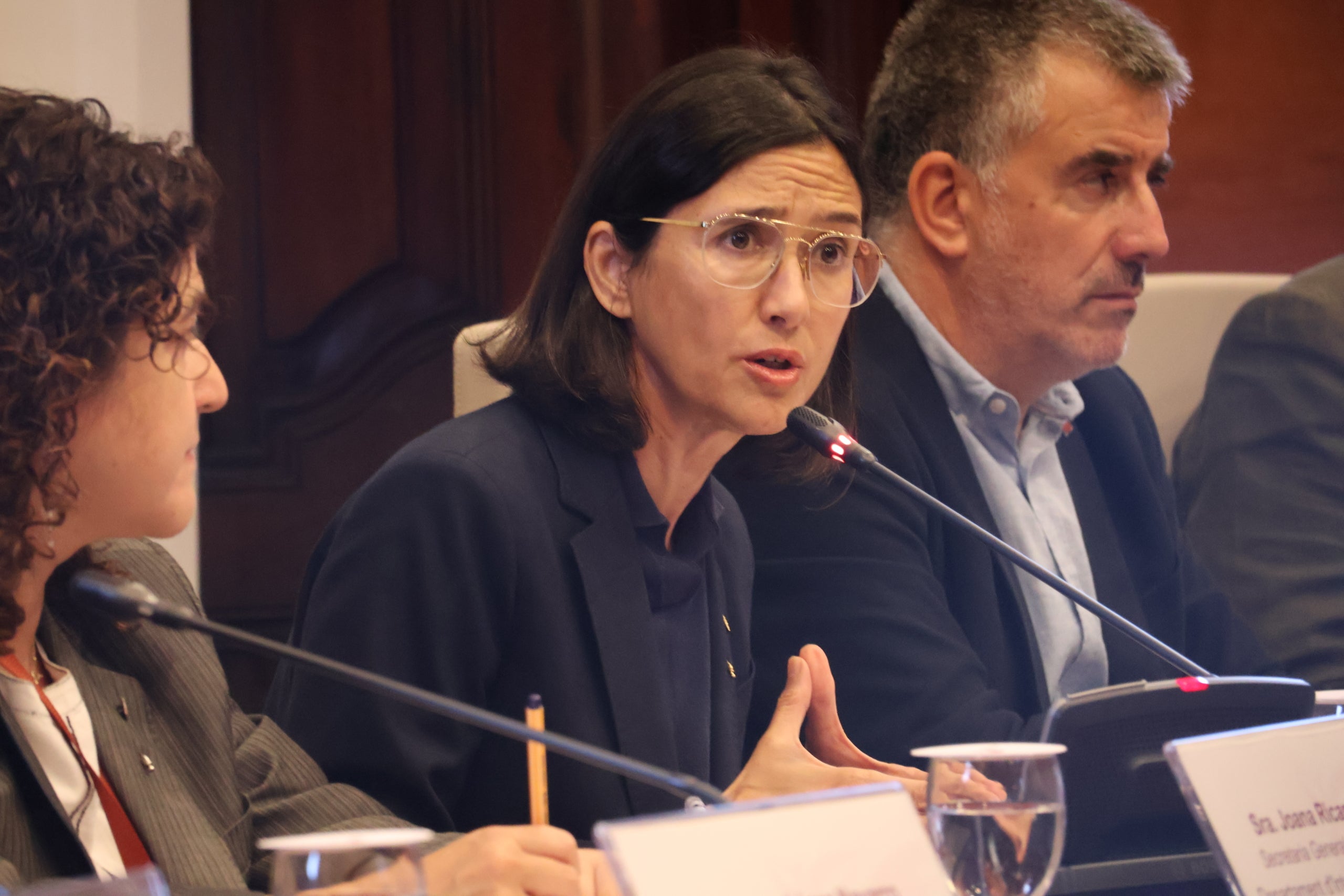 Núria Parlon, en su comparecencia de hoy/Parlamento