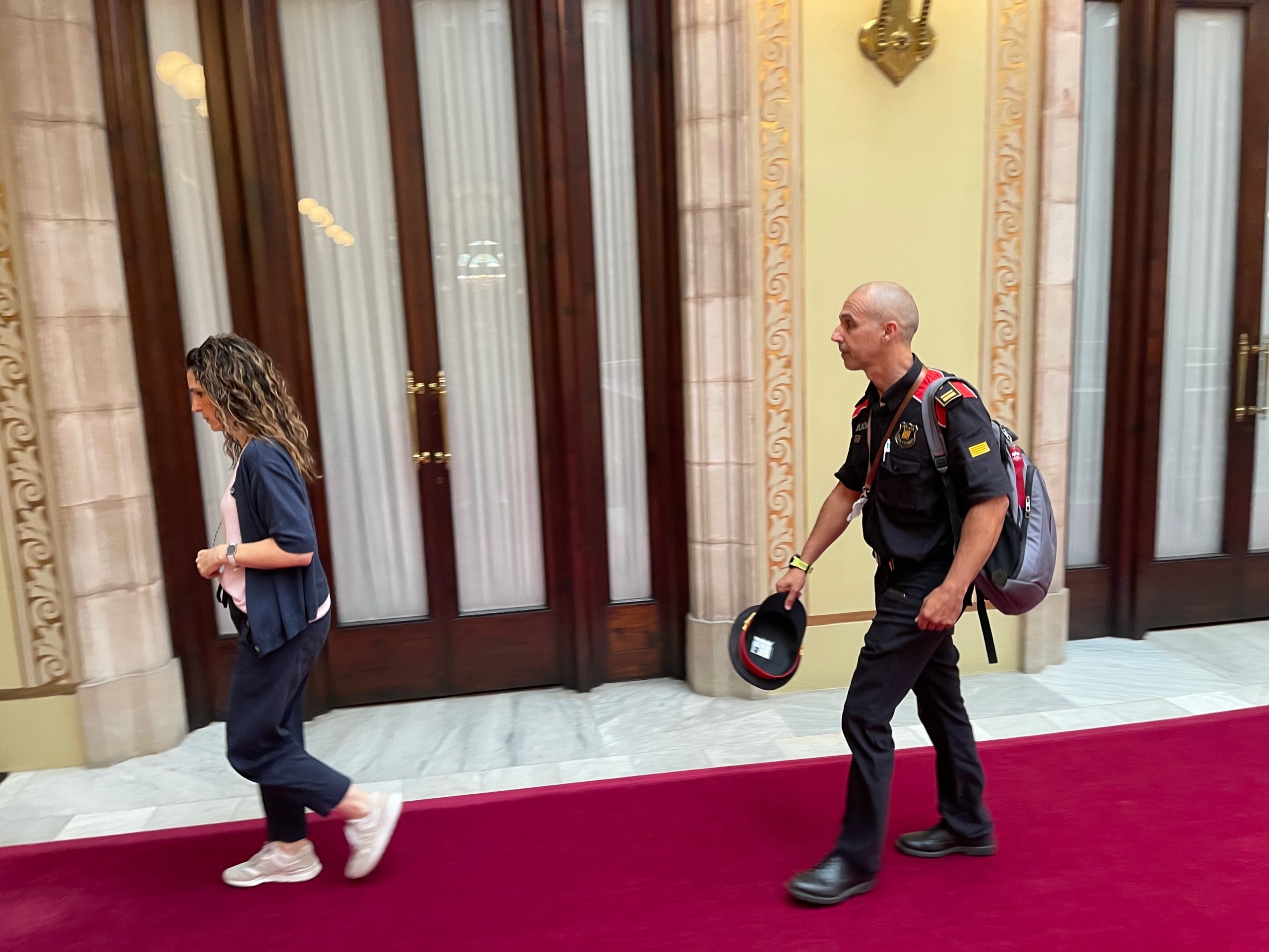 L'intendent Carles Fernàndez, cap d'informació dels Mossos al Parlament/Quico Sallés