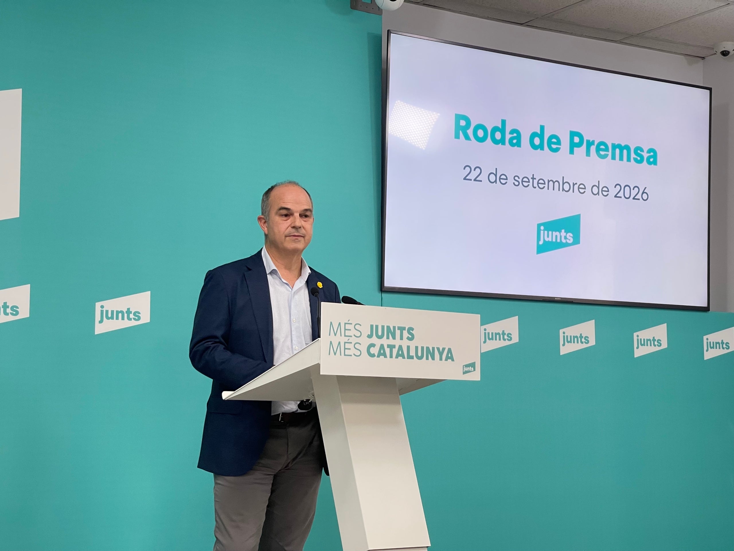 Jordi Turull, en un moment de la seva compareixença/QS