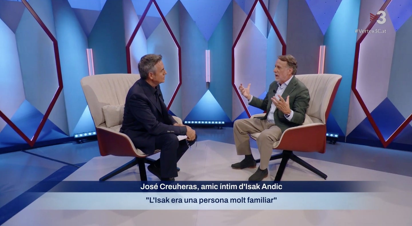 Ramon Pellicer estrena programa parlant d'Isak Andic - TV3