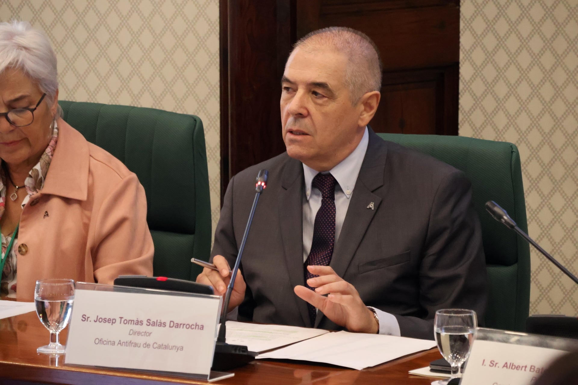 Josep Tomàs Sala, director d'Antifrau, en la seva compareixença al Parlament/Parlament
