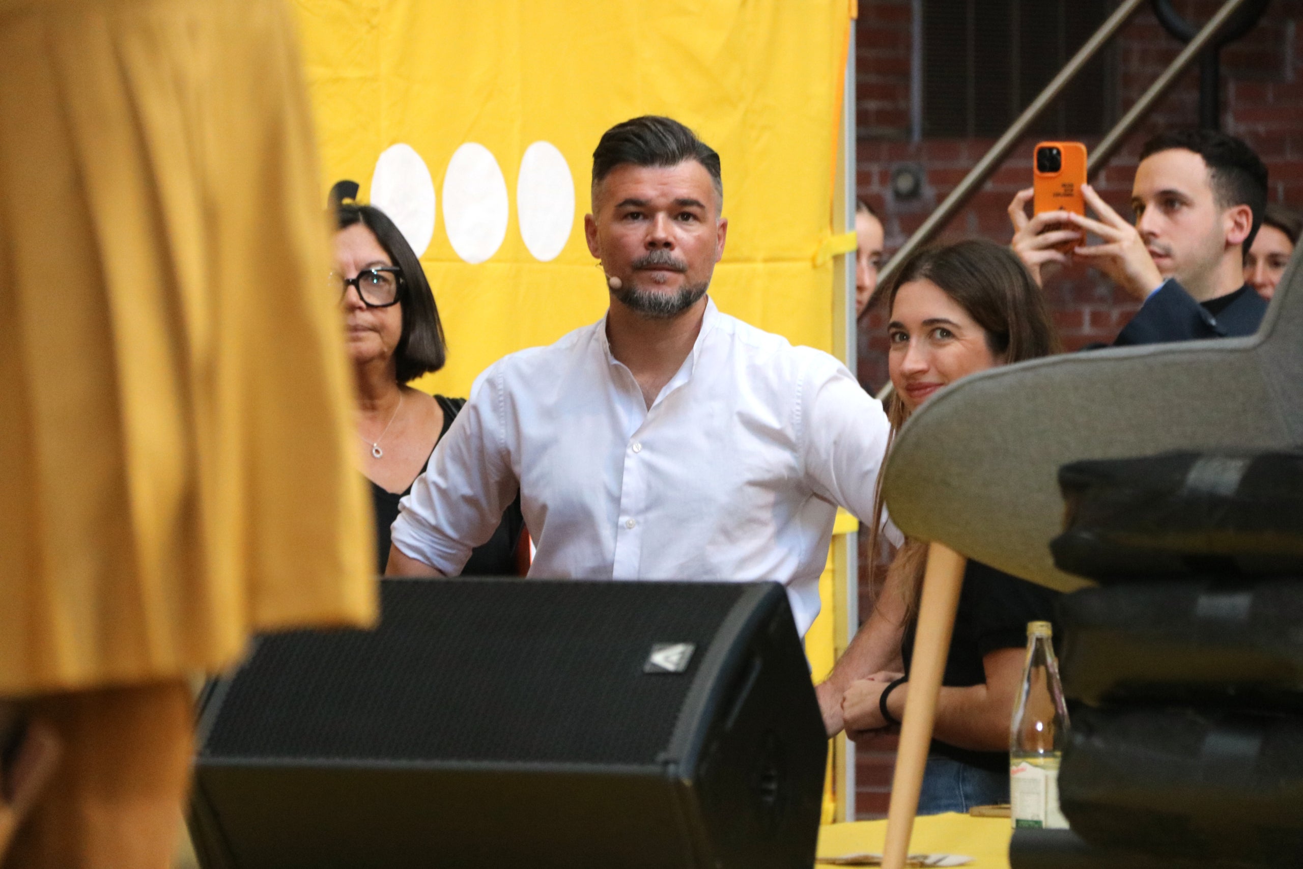 Gabriel Rufián, aquest diumenge, durant la presentació del seu llibre a l'UPF / ACN-Iñaki Martinez Azpiroz