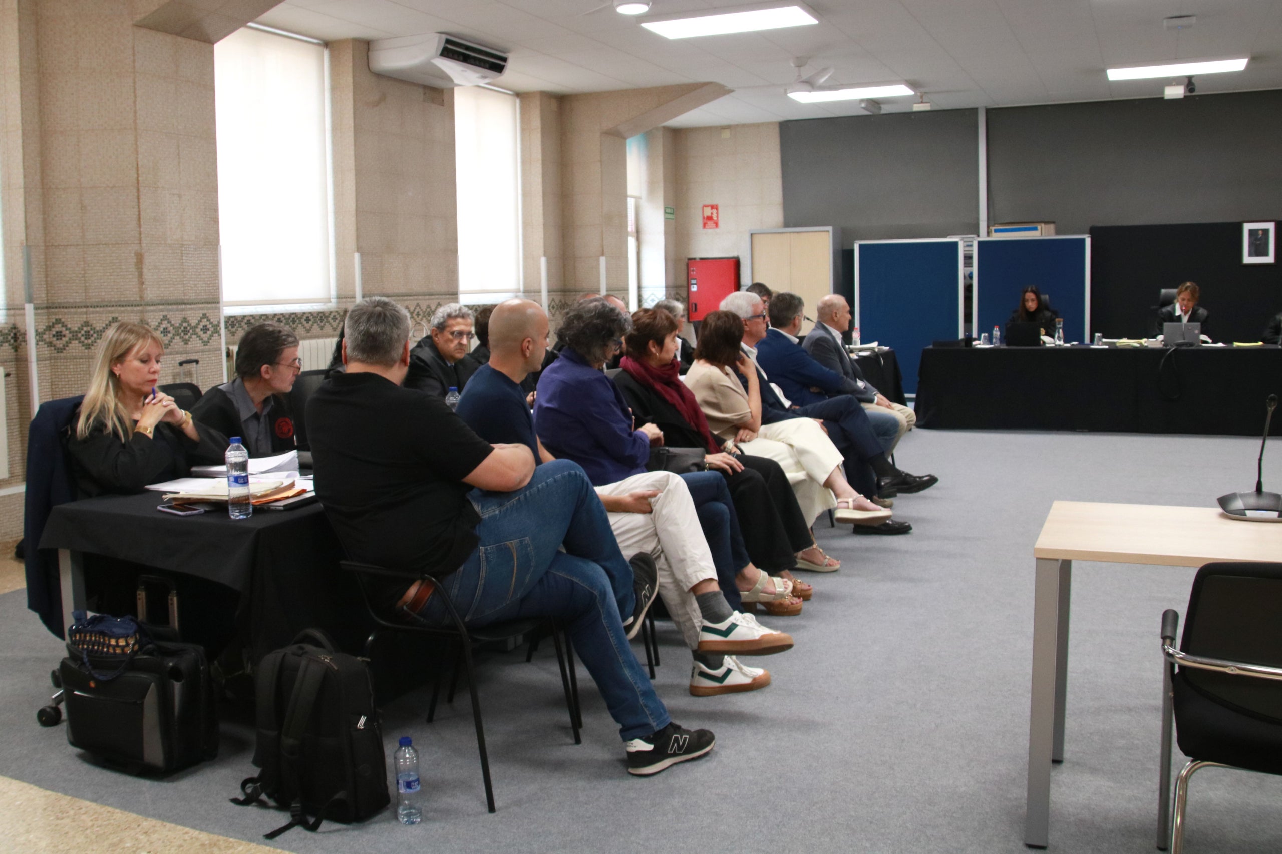 Una imatge del primer dia de judici del cas Inipro/ACN
