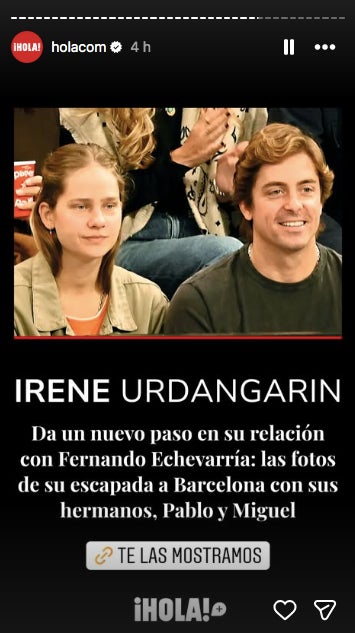 Les revistes capten fotos d'Irene i el nou xicot a Barcelona - Hola