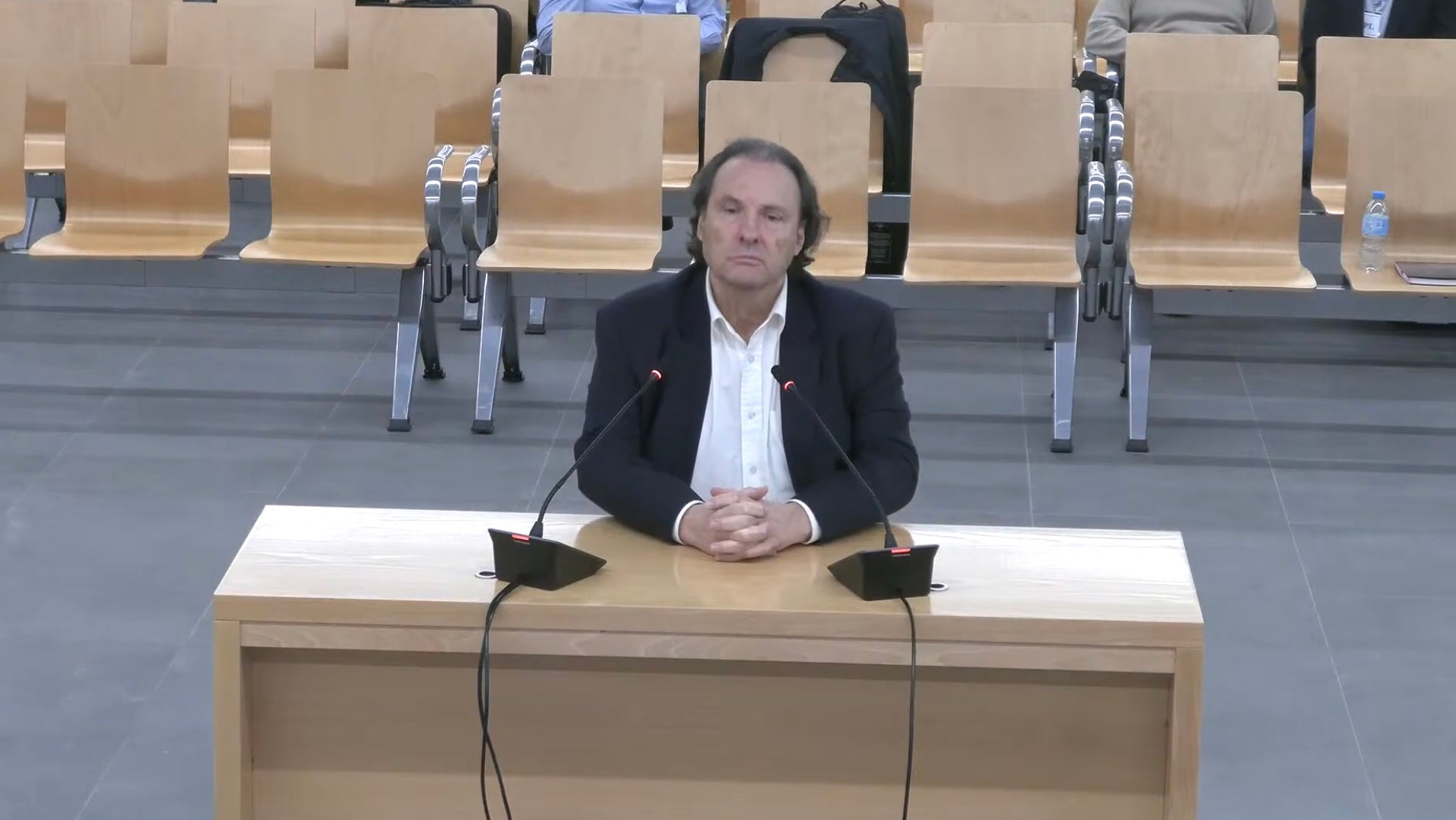 El exalcalde de Torredembarra, Daniel Massagué, en el momento de su declaración en el juicio del caso Efial