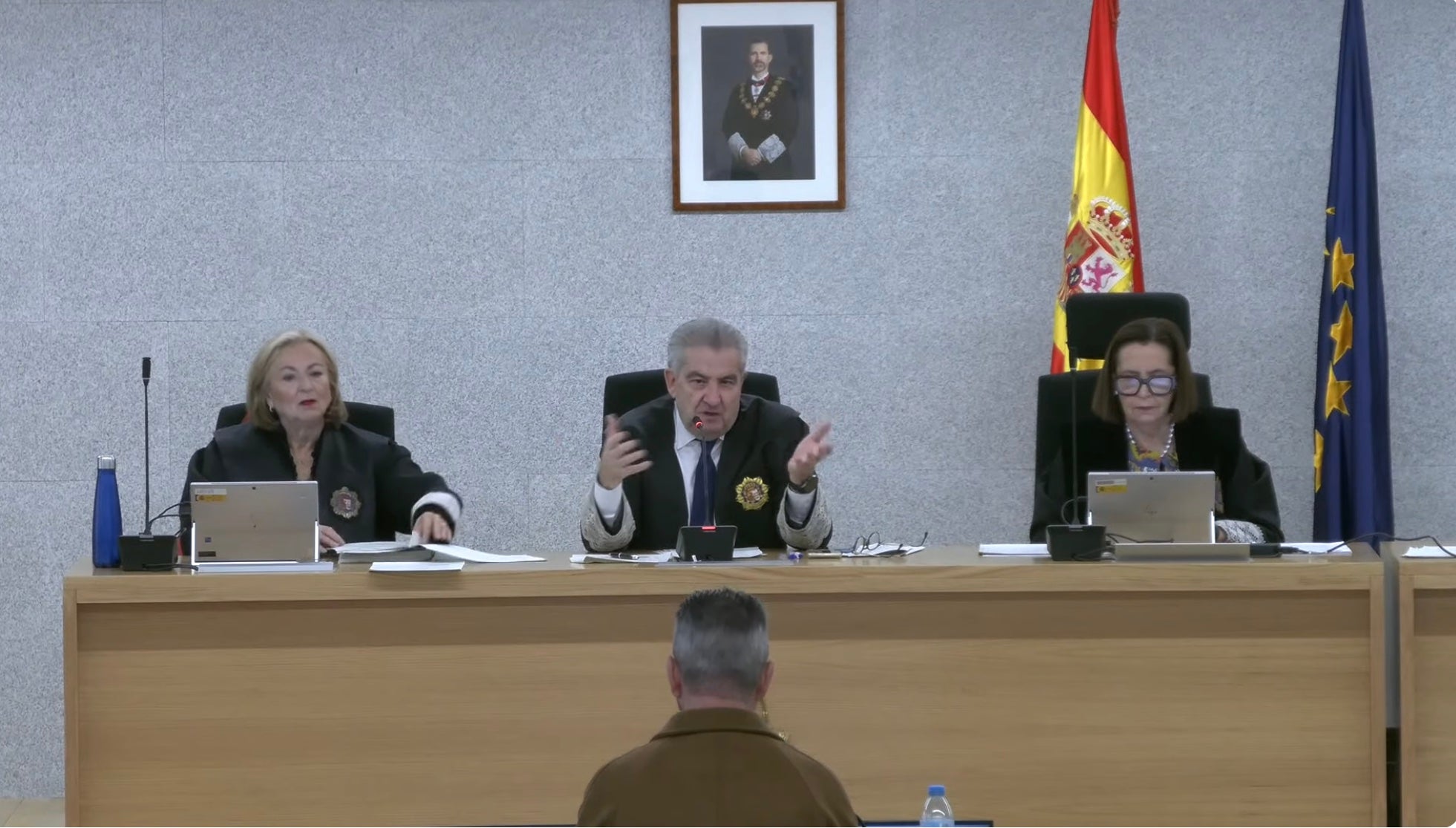 El tribunal d'Efial, aquest dimecres, durant la sessió/QS