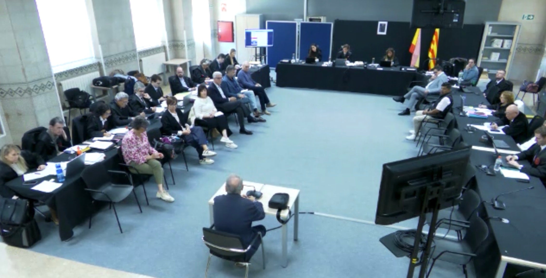 Pere Valls, en el moment de la seva declaració en el cas Inipro